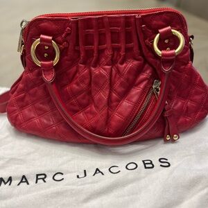 ORIGINAL Marc Jacobs Red Quilted Satchel with Dustbag